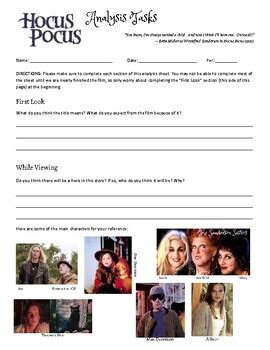 Hocus Pocus Analysis .